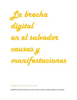 LA BRECHA DIGITAL :p MARLON HUEZO