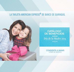 Catálogo Día de la Madre, American Express de Banco de Guayaquil