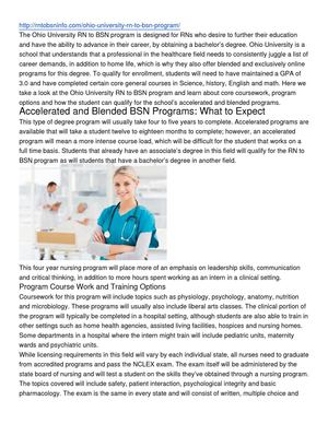 Calaméo - Ohio University RN To BSN Program Information