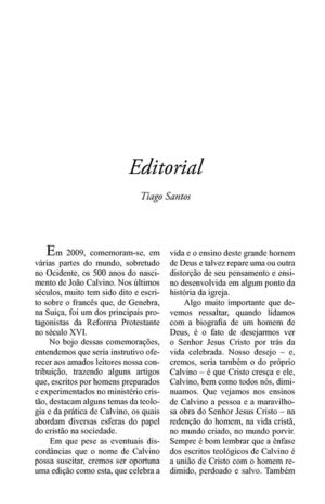 Revista Fé para Hoje - João Calvino