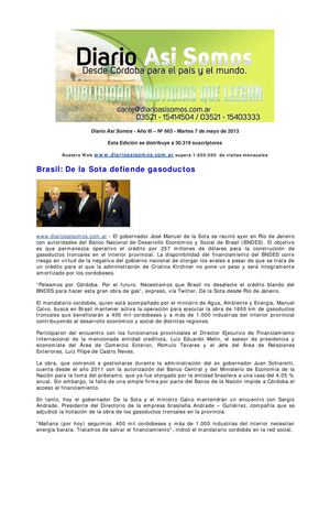 Diario Así Somos. Nº 663. Martes 7 de mayo de 2013