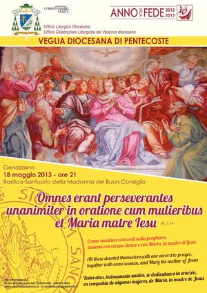 locandina veglia di Pentecoste