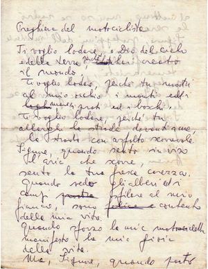 preghiera del motociclista