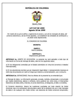 LEY 527/1999