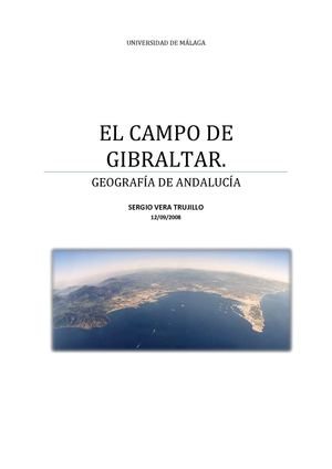 Estudio geográfico del Campo de Gibraltar