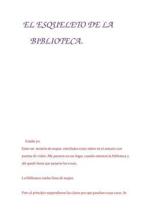 El esqueleto de la biblioteca