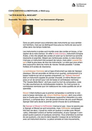 Concertino 17/05/2013 Ensemble Per Questa Bella Mano, Français