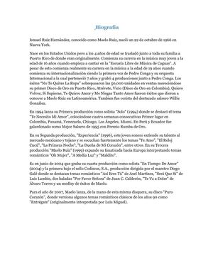 Biografía Maelo Ruiz 