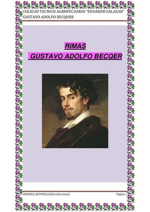 RIMAS DE GUSTAVO ADOLFO BÉCQUER