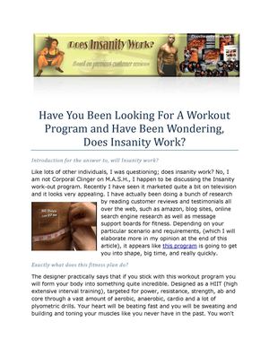 Does Insanity Work Calaméo - Does the insanity workout program work