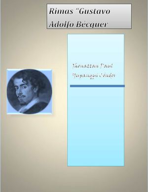 Rimas de Gustavo Adolfo Bécquer