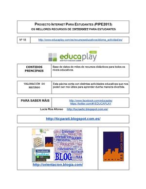 Parte do proxecto Pipe 2013