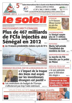 Edition du 8 - 9 Mai 2013