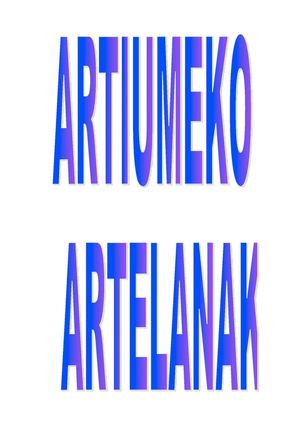 ARTIUMEKO ARTELANAK
