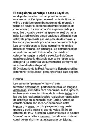 canotaje