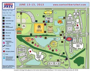 Canton Liberty Festival: Map of Grounds