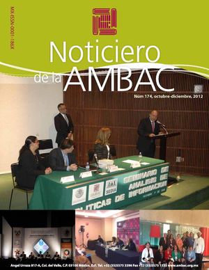 Noticiero de la AMBAC 174, octubre-diciembre 2012