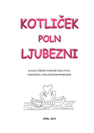 KOTLICEK POLN LJUBEZNI