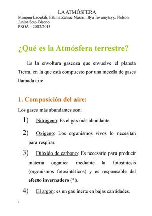 La atmósfera