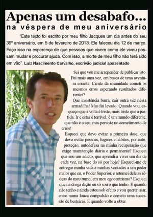 Desabafo - Carta de um Viciado