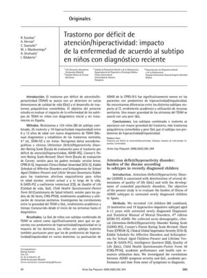 Trastorno por déficit de atención/hiperactividad