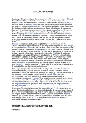 JUEGOS OLIMPICOS