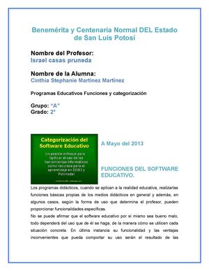 FUNCIONES DEL SOFTWARE EDUCATIVO