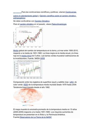 calentamiento global