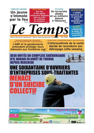 Le Temps d'Algérie Edition du Samedi 11 Mai 2013