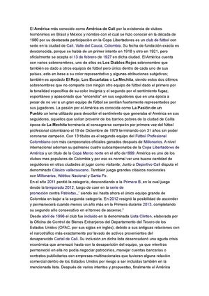 AMÉRICA DE CALI HISTORIA