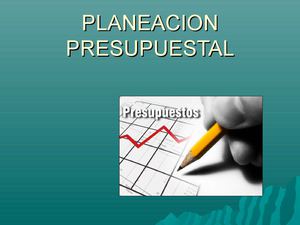 PLANEACION PRESUPUESTAL