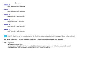 Cahier journal période 2