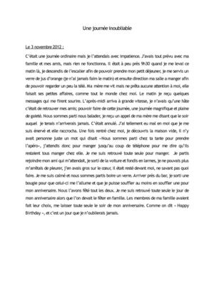 Une journe-e inoubliable