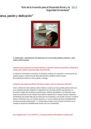 DANZA , ARTE Y PASIÓN