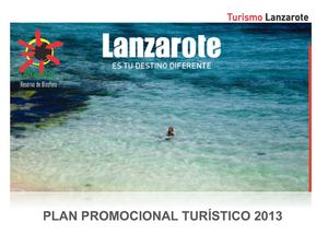  PLAN PROMOCIONAL Y TURÍSTICO DE LANZAROTE 2013