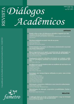 REVISTA DIÁLOGOS ACADÊMICOS N.1 - V.1