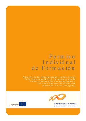 EL PERMISO INDIVIDUAL DE FORMACION
