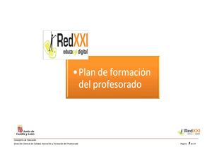 PLAN DE FORMACIÓN DEL PROFESORADO EN TIC