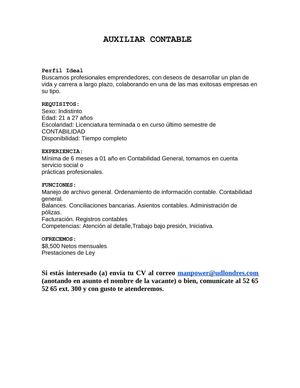 AUXILIAR CONTABLE 12-05-2013