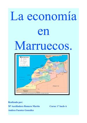 La economía en Marruecos.