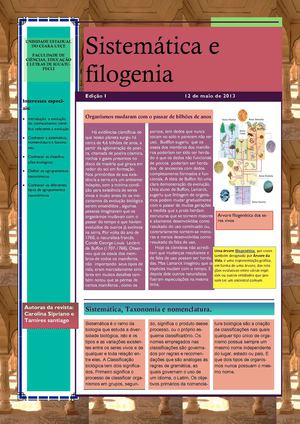 sistemática e filogenia