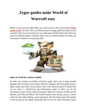 Zygor guides make World of Warcraft easy
