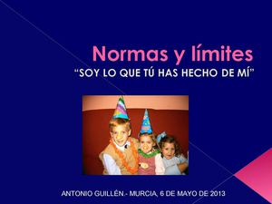 Charla "Normas y límites en educación"