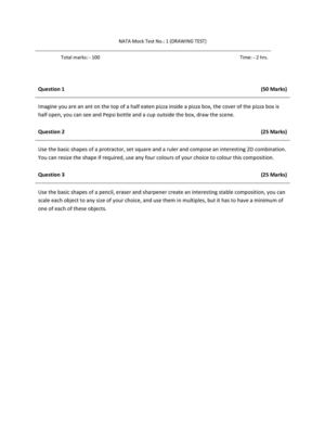 JEE Study Material | JEE Questions Papers Answer | NATA Paper Pattern