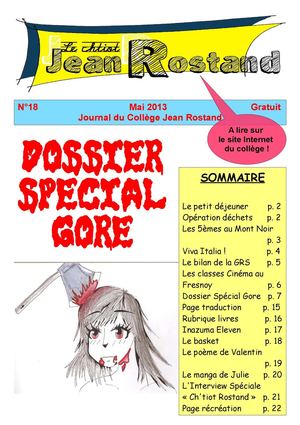 Journal Numéro 18 Mai 2013