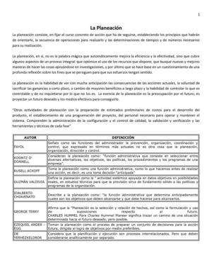 Planeación (Proceso Administrativo)