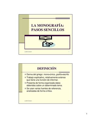 MONOGRAFÍA