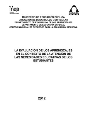 Evaluación de los aprendizajes con necesidades