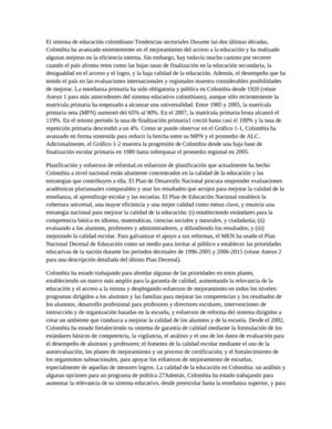 La Educación En Colombia 