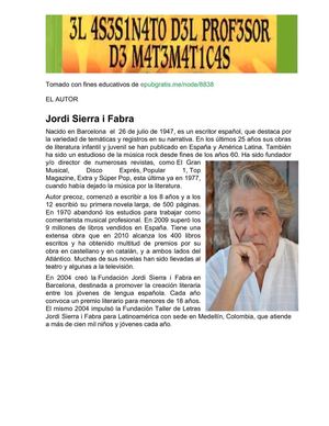 El asesinato del Profesor de Matemàticas